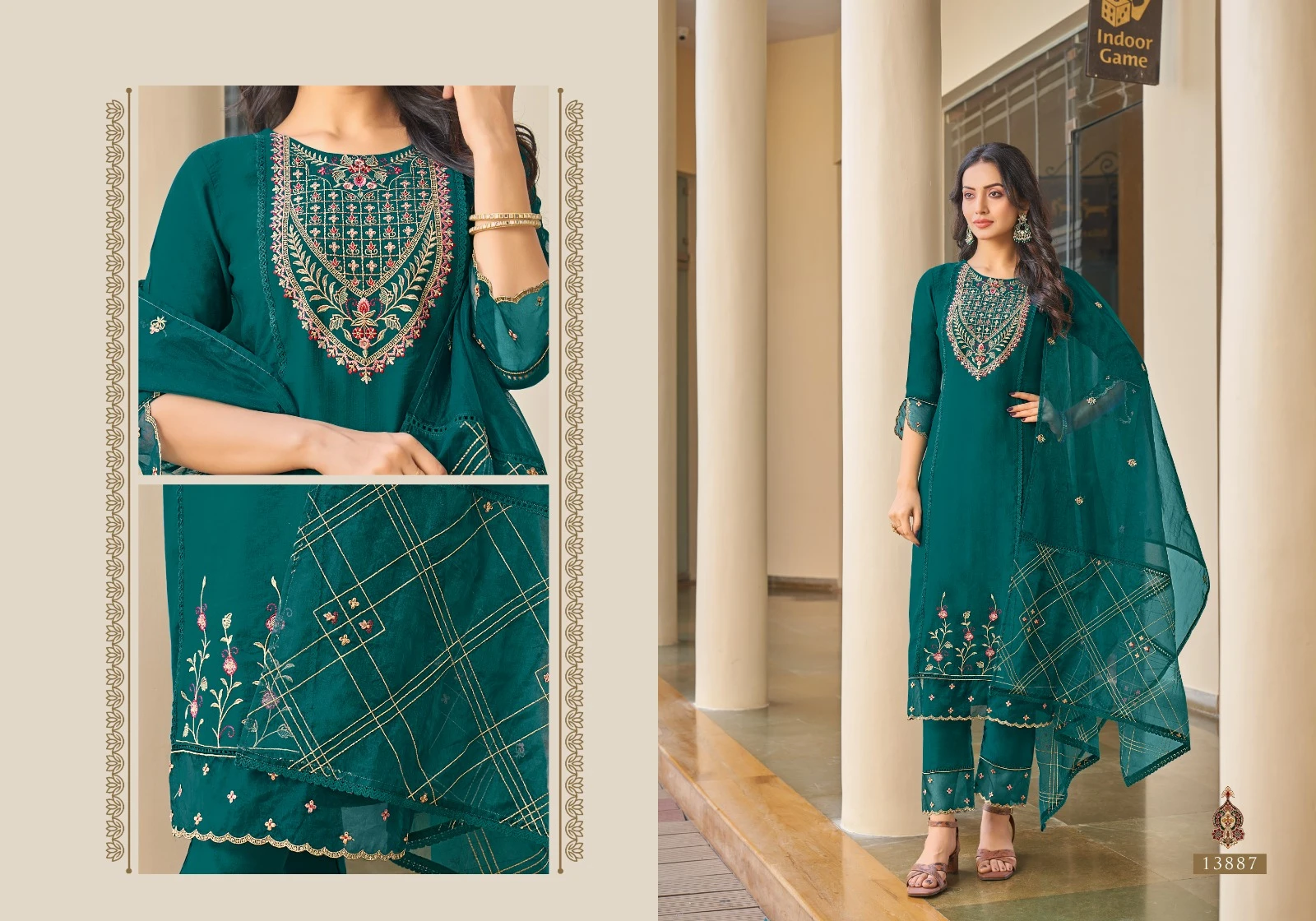 Kalaroop Nirali Dazzle Wholesale Readymade Salwar Suit Catalog — Wholesale Salwar Suits, MPA wholesale from Surat - Gallery Image 4